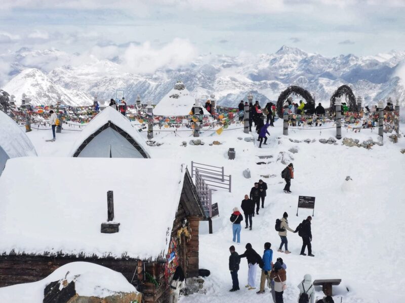 At the Top of Dagu Glacier