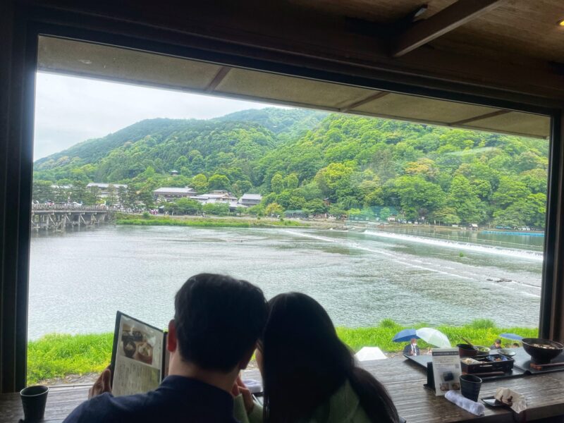Enjoy lunch with great view at Arashiyama Yoshimura