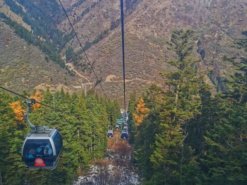 How To Visit Huanglong - Cable Car