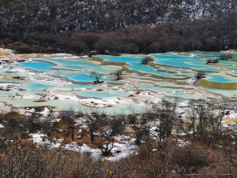 Huanglong Travel Guide blog - multi-layered pool view