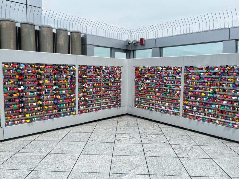 Umeda Sky Building - Heart-shaped engraved love locks