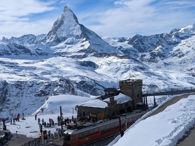 View at Gornergrat Bahn station